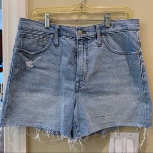 Madewell High-rise Jean Shorts Size 30